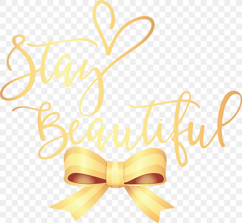 Yellow Font Meter, PNG, 3000x2776px, Stay Beautiful, Beautiful, Fashion, Meter, Paint Download Free