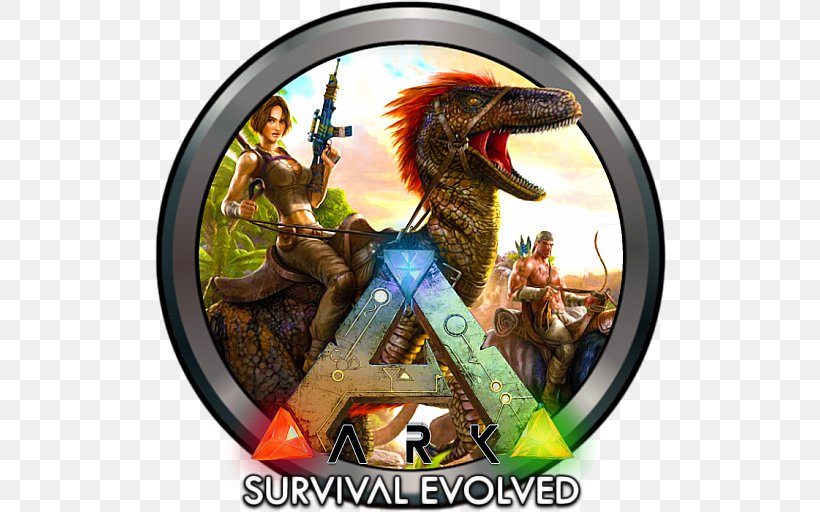 ARK: Survival Evolved Conan Exiles PlayStation 4 Video Game Survival Game, PNG, 512x512px, Ark Survival Evolved, Computer Servers, Conan Exiles, Dinosaur, Game Download Free