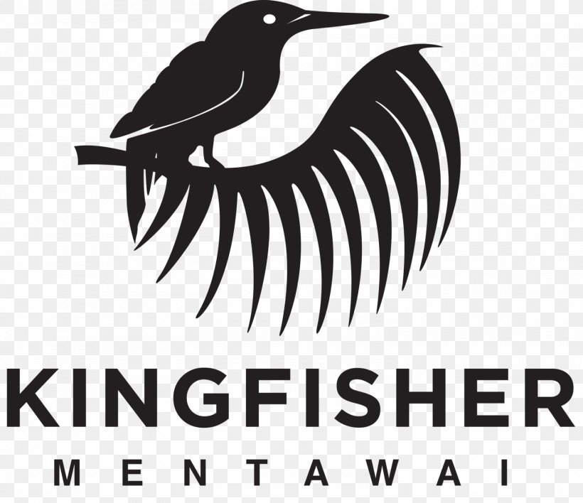Logo Bird Beak Kingfisher Mentawai Resort Surfing, PNG, 1500x1296px, Logo, Artwork, Beak, Bird, Black And White Download Free