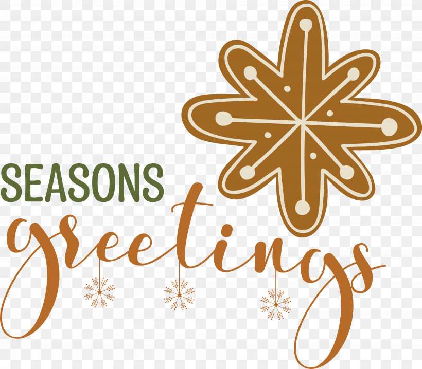 Seasons Greetings, PNG, 7390x6476px, Seasons Greetings, Gingerbread, Merry Christmas Download Free