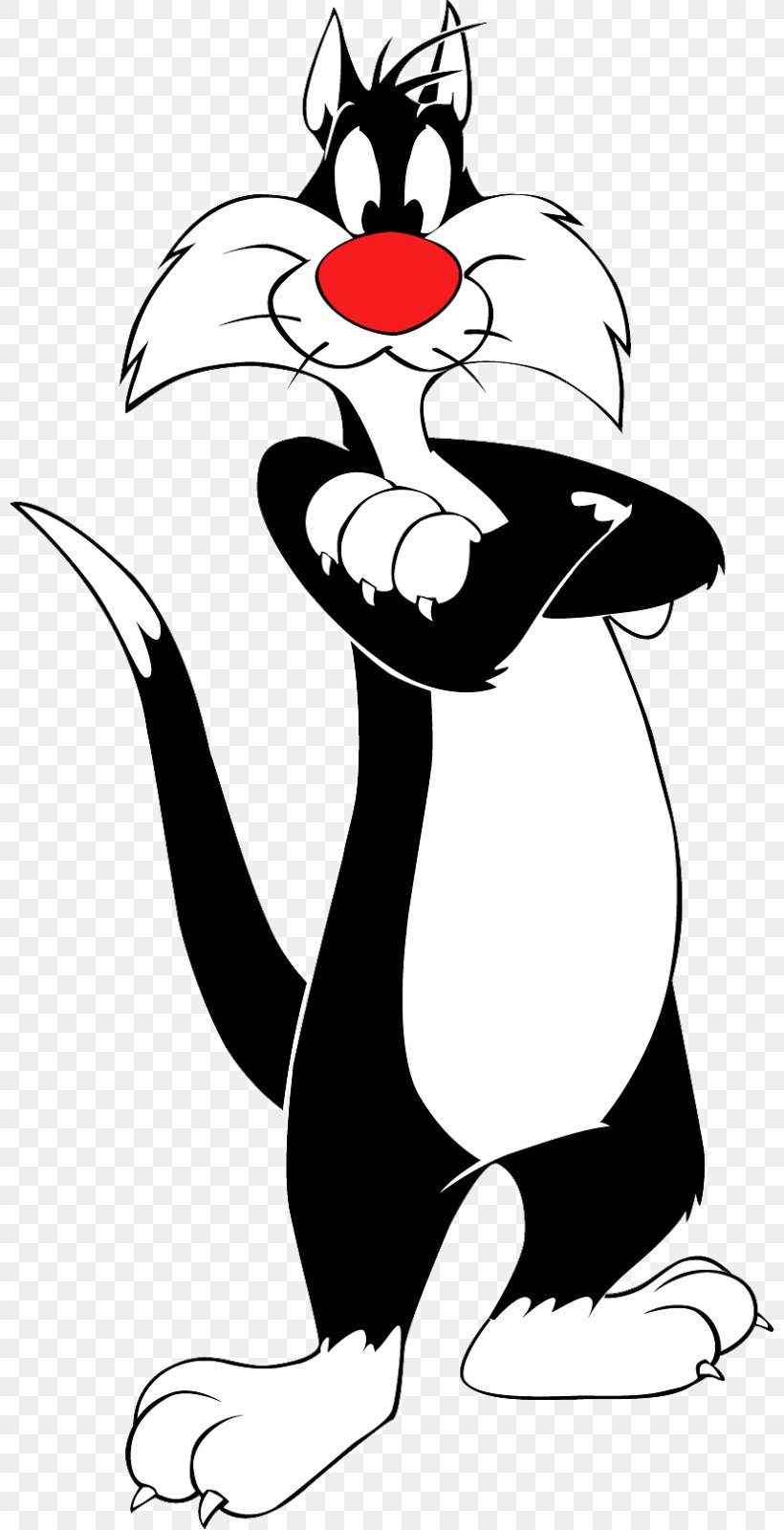 Sylvester Jr. Tweety Bugs Bunny Looney Tunes, PNG, 800x1600px, Sylvester, Art, Artwork, Baby Looney Tunes, Beak Download Free