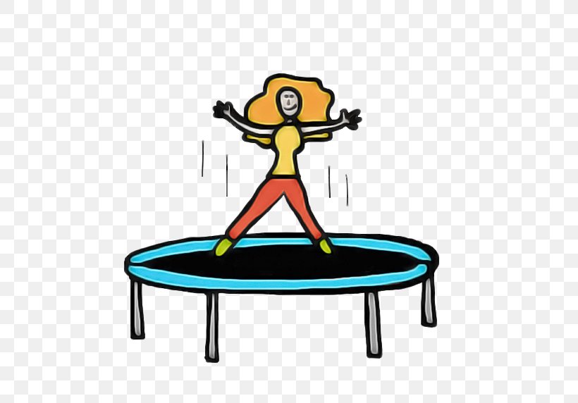 Trampoline Cartoon Trampolining--equipment And Supplies Table Furniture, PNG, 528x572px, Trampoline, Balance, Cartoon, Furniture, Table Download Free