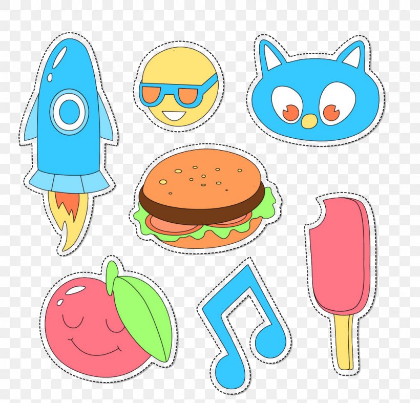 Paper Hamburger Sticker Clip Art, PNG, 1024x983px, Paper, Area, Artwork, Baby Toys, Food Download Free