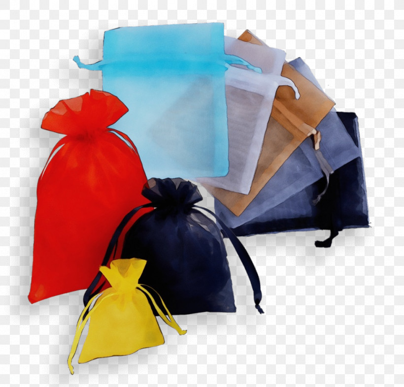 Yellow Present Bag, PNG, 975x935px, Watercolor, Bag, Paint, Present, Wet Ink Download Free