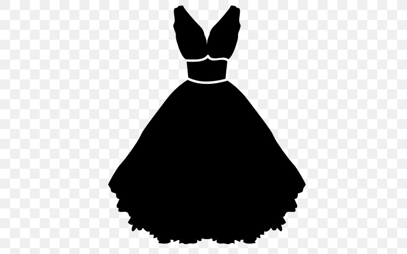 Little Black Dress Wedding Dress Strapless Dress Clothing, PNG, 512x512px, Little Black Dress, Belt, Black, Black And White, Bride Download Free