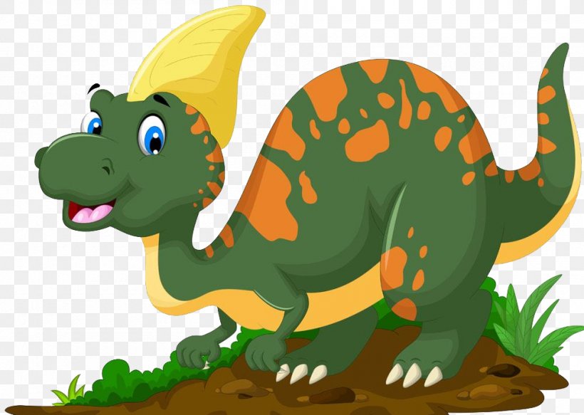 Parasaurolophus Tyrannosaurus Triceratops Reptile Dinosaur, PNG, 1000x711px, Parasaurolophus, Cartoon, Dinosaur, Dragon, Drawing Download Free
