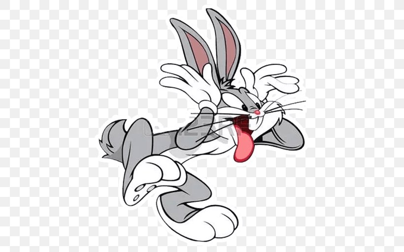 Bugs Bunny Animated Cartoon Looney Tunes Character, PNG, 512x512px, Watercolor, Cartoon, Flower, Frame, Heart Download Free
