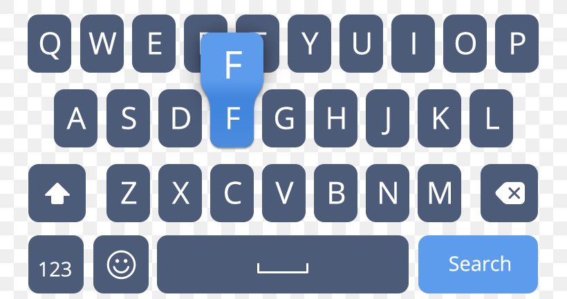 Computer Keyboard QWERTY Theme Icon, PNG, 750x432px, Computer Keyboard, Android, Blue, Brand, Button Download Free