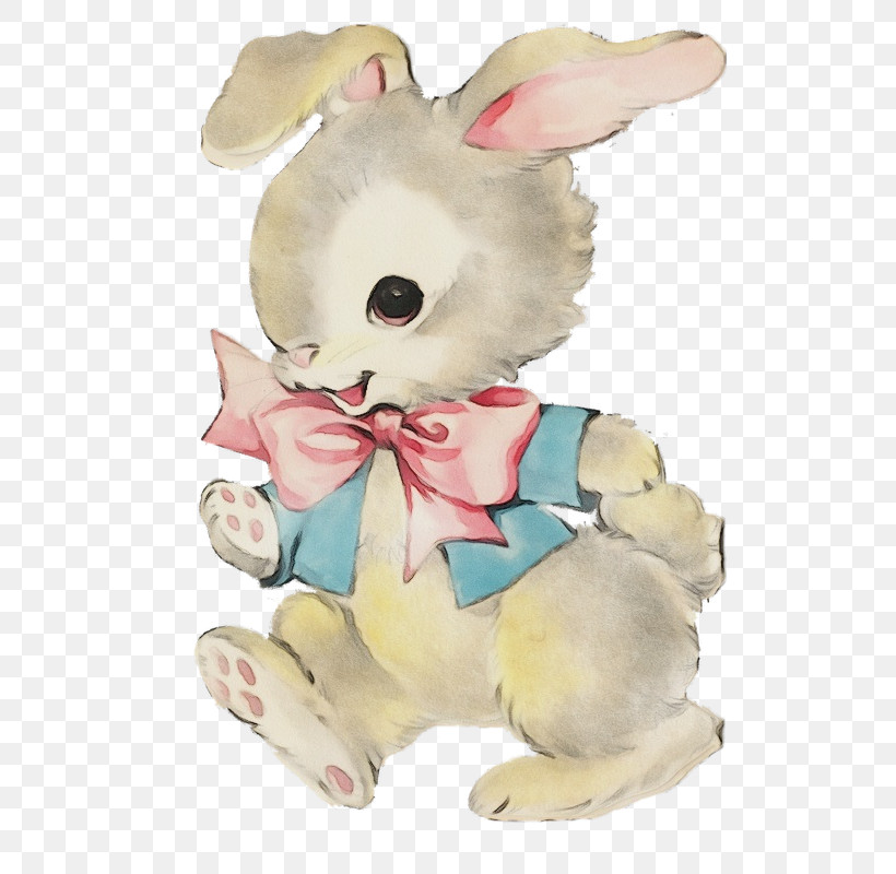 Easter Bunny, PNG, 541x800px, Watercolor, Easter Bunny, Paint, Plush, Rabbit Download Free