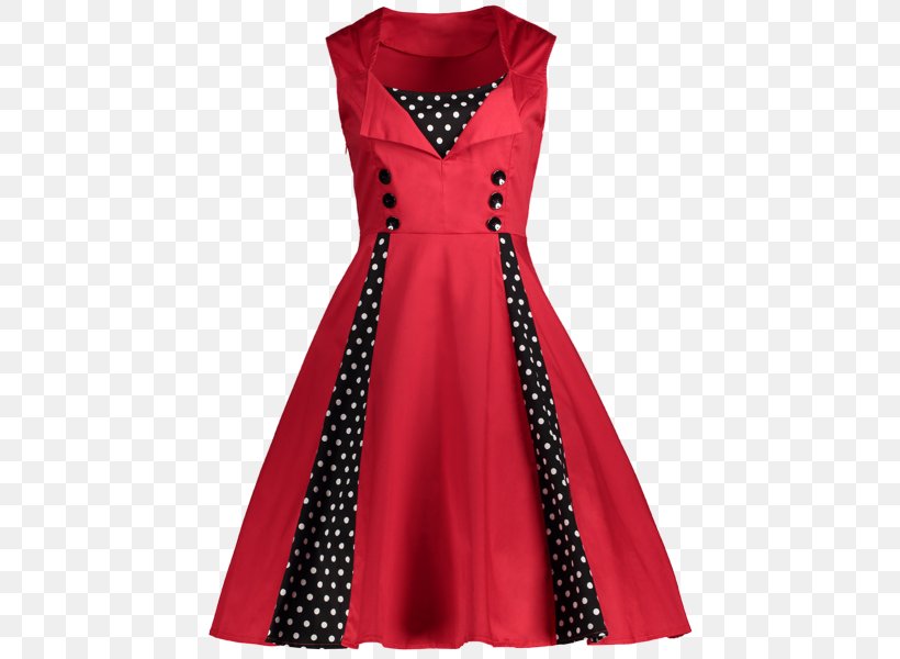 Dress Polka Dot Shirt Vintage Clothing Fashion, PNG, 600x600px, Dress, Button, Clothing, Clothing Sizes, Cocktail Dress Download Free