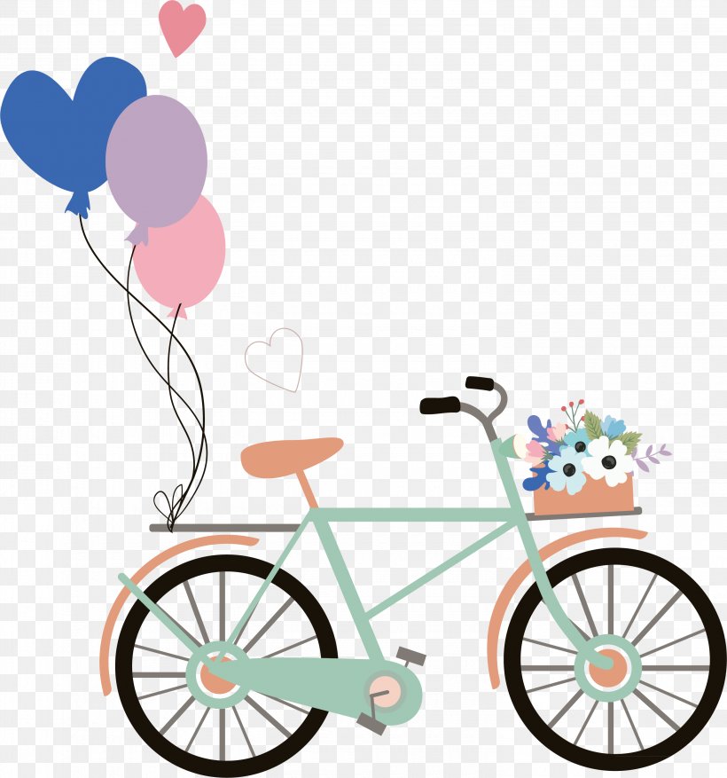 Wedding Invitation Bicycle, PNG, 2960x3167px, Wedding Invitation, Area, Artwork, Bicycle, Bicycle Accessory Download Free