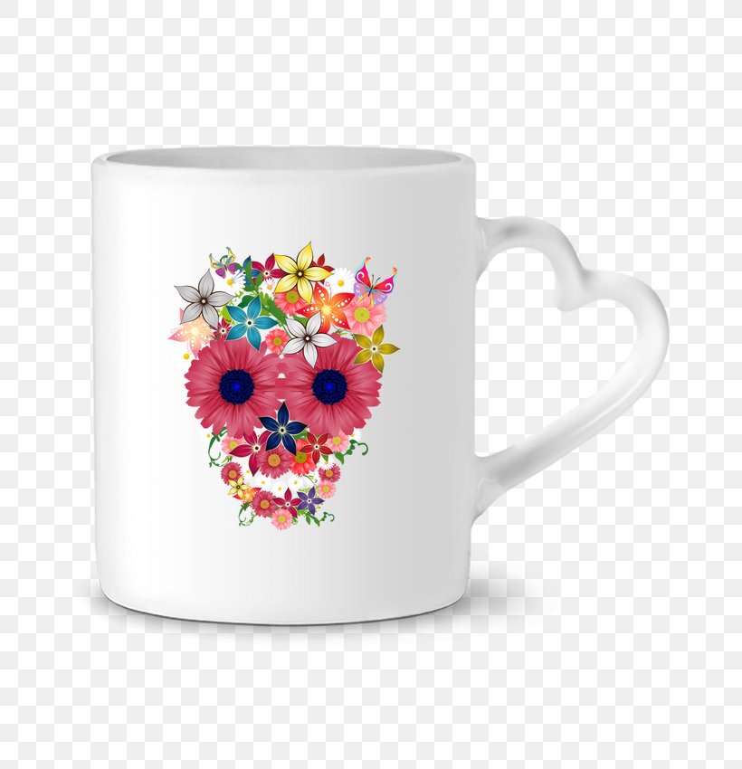 Mug T-shirt Coffee Cup Cut Flowers, PNG, 690x850px, Mug, Bodysuit, Ceramic, Clothing, Coffee Cup Download Free
