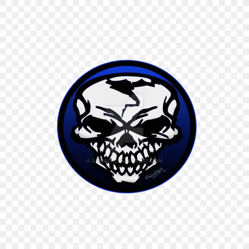 Skull Logo Bone, PNG, 1024x1024px, Skull, Bone, Brand, Deviantart, Emblem Download Free