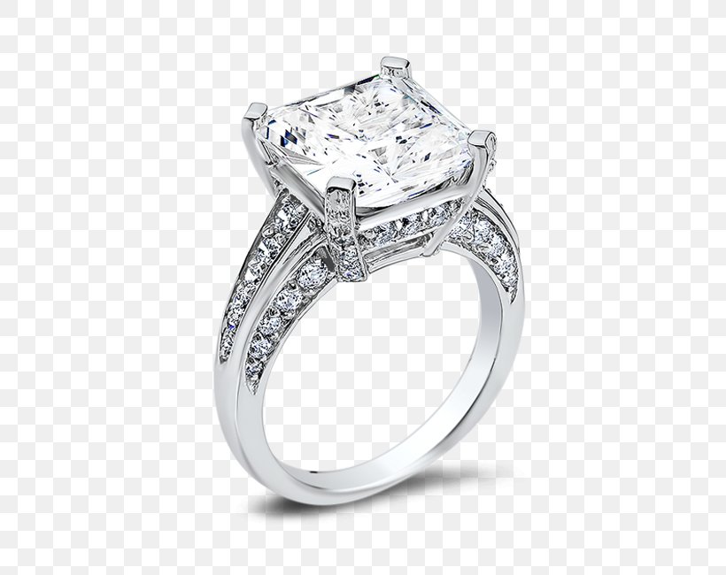 Wedding Ring Gold Princess Cut Cubic Zirconia, PNG, 650x650px, Ring, Bling Bling, Body Jewellery, Body Jewelry, Carat Download Free