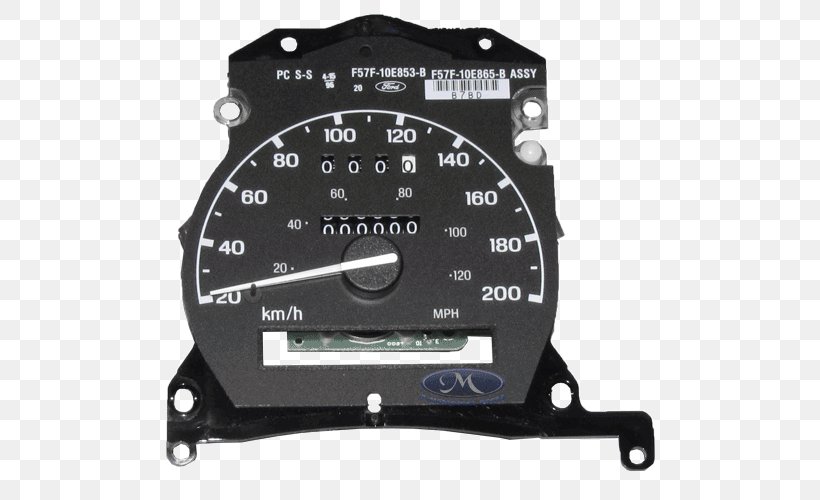 1995 Ford Ranger Car Motor Vehicle Speedometers Dashboard, PNG, 500x500px, 1995 Ford Ranger, Auto Part, Automotive Exterior, Car, Dashboard Download Free