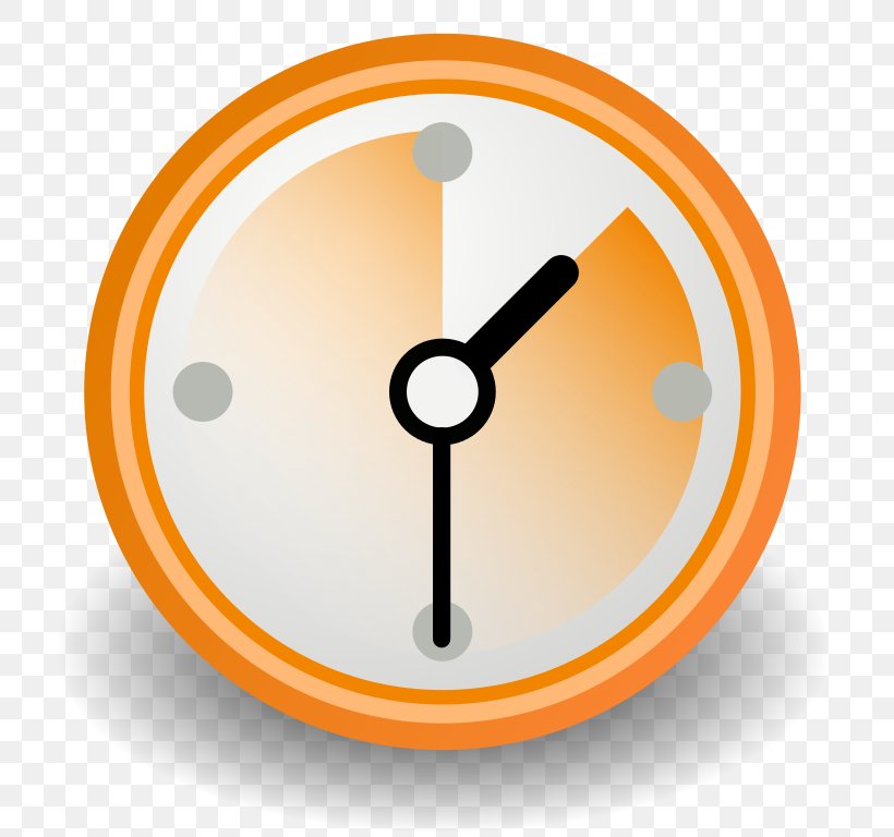 Clock Circle, PNG, 768x768px, Clock, Gauge, Home Accessories, Orange Download Free
