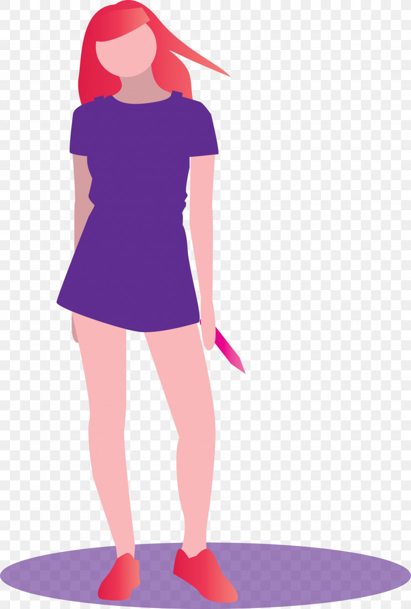 Fashion Girl, PNG, 2021x3000px, Fashion Girl, Costume, Magenta, Pink, Standing Download Free