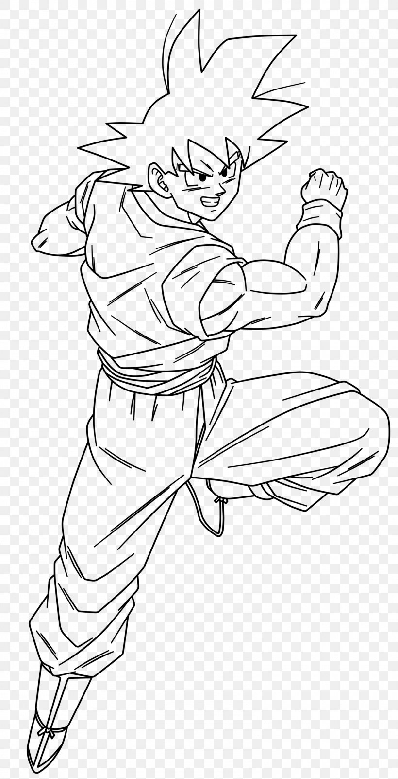 Line Art Drawing Goku DeviantArt, PNG, 1600x3127px, Line Art, Arm, Art, Artist, Artwork Download Free