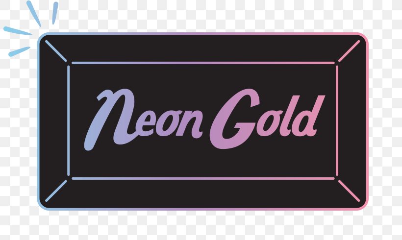 Neon Gold Records Logo New York City Independent Record Label, PNG, 810x490px, Watercolor, Cartoon, Flower, Frame, Heart Download Free