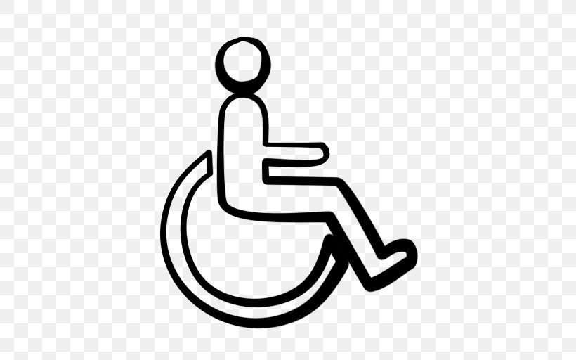 Wheelchair Disabled Parking Permit Disability Drawing Clip Art, PNG, 512x512px, Wheelchair, Area, Black And White, Car Park, Cerebral Palsy Download Free
