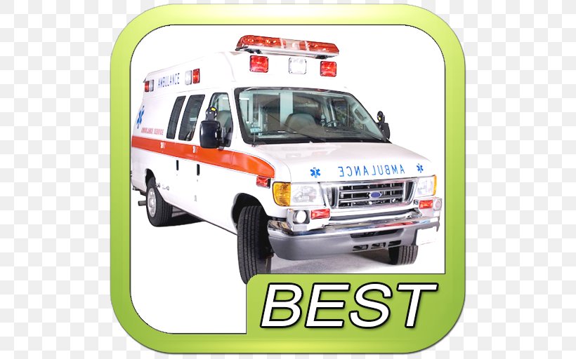 Ambulance Emergency Medical Services Royalty-free Siren, PNG, 512x512px, Ambulance, Ambulances, Automotive Exterior, Brand, Bumper Download Free