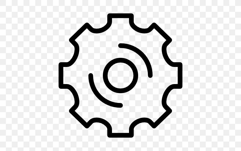 Mechanical, PNG, 512x512px, Icon Design, Area, Black And White, Gear, Royaltyfree Download Free