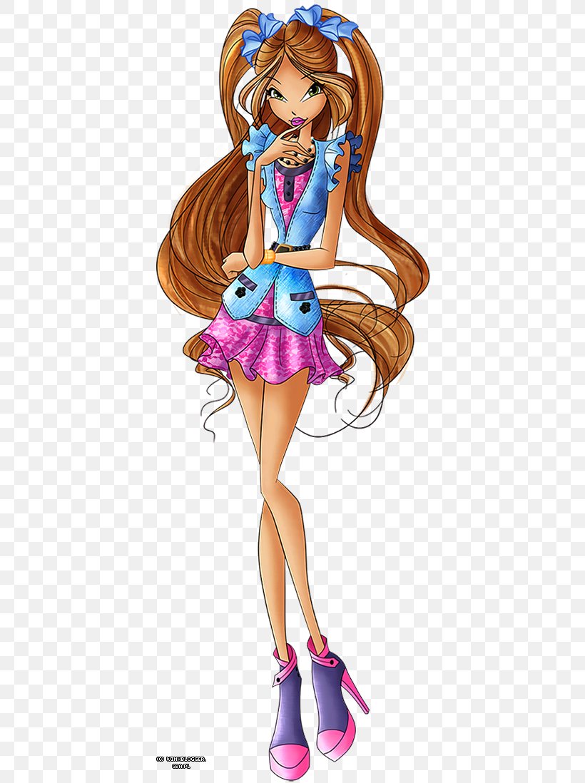 Flora Bloom Musa Winx Club: Believix In You Winx Club, PNG, 413x1098px, Watercolor, Cartoon, Flower, Frame, Heart Download Free