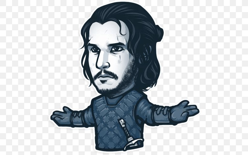 Game Of Thrones Winter Is Coming Telegram Sticker Jon Snow, PNG, 512x512px, Game Of Thrones, Art, Drawing, Facial Hair, Fictional Character Download Free