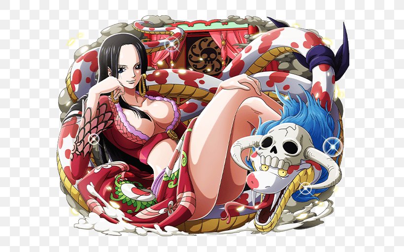 Boa Hancock One Piece Treasure Cruise Monkey D. Luffy One Piece: Pirate Warriors Dracule Mihawk, PNG, 640x512px, Watercolor, Cartoon, Flower, Frame, Heart Download Free