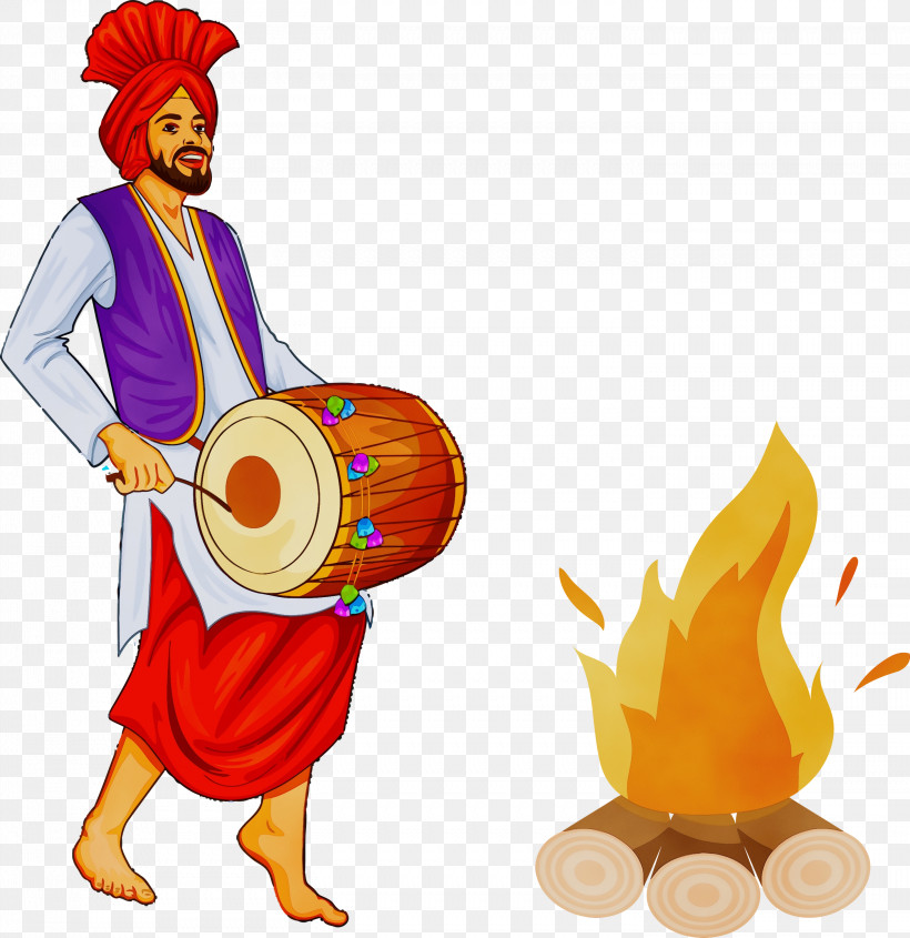 Drum Indian Musical Instruments Musical Instrument Cartoon Hand Drum, PNG, 2911x3000px, Lohri, Cartoon, Dholak, Drum, Hand Drum Download Free