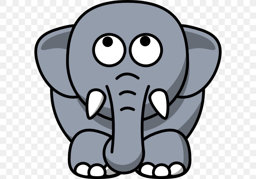 Elephant In The Room Grey Cuteness Clip Art, PNG, 600x573px, Elephant, African Elephant, Artwork, Black And White, Blue Download Free
