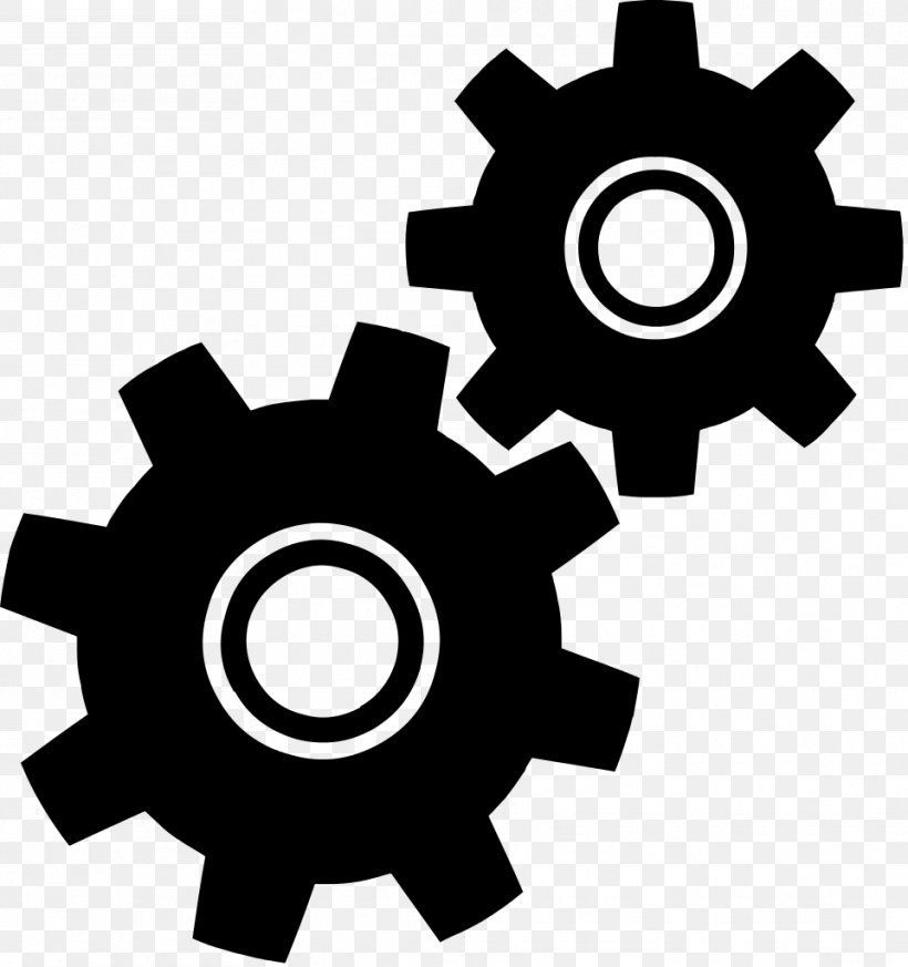 Gear Clip Art, PNG, 961x1024px, Gear, Automotive Tire, Black And White, Clutch Part, Hardware Download Free