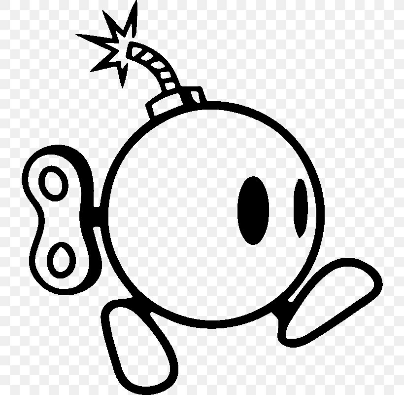 Mario Bros. Toad Sticker Decal Bob-omb, PNG, 800x800px, Mario Bros, Black And White, Bobomb, Bomb, Boos Download Free