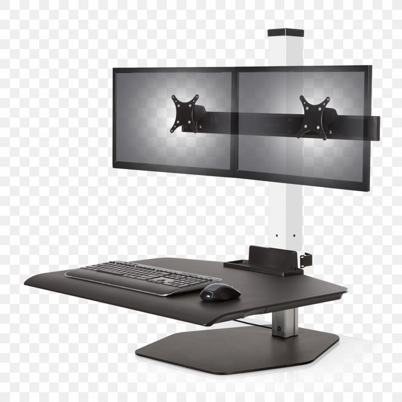 Sit-stand Desk Multi-monitor Standing Desk Hewlett-Packard Monitor Mount, PNG, 1500x1500px, Sitstand Desk, Computer Desk, Computer Monitor, Computer Monitor Accessory, Computer Monitors Download Free