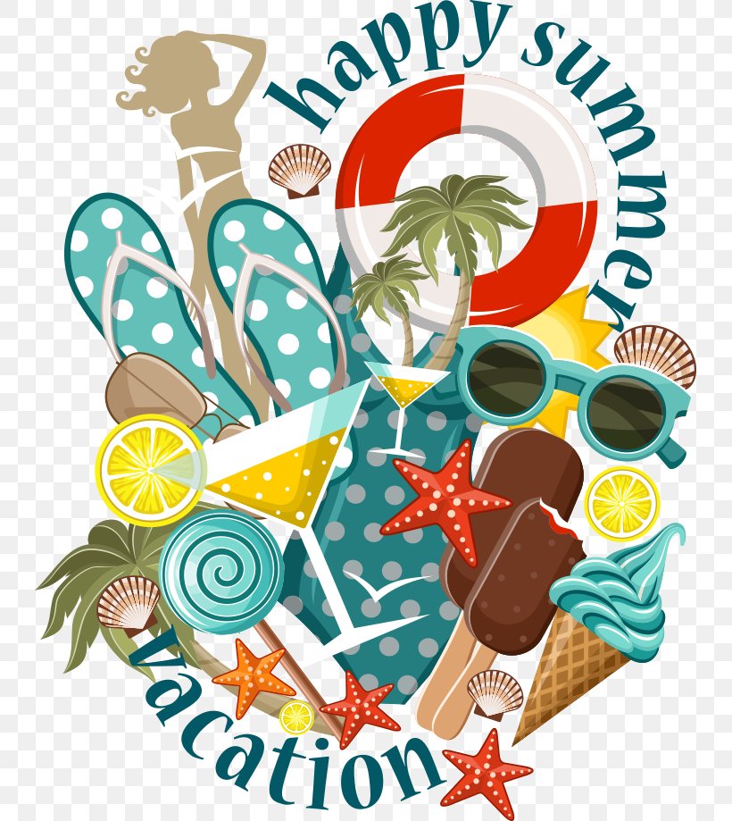 Beach Summer Illustration, PNG, 741x919px, Beach, Artwork, Drawing, Food, Gift Basket Download Free