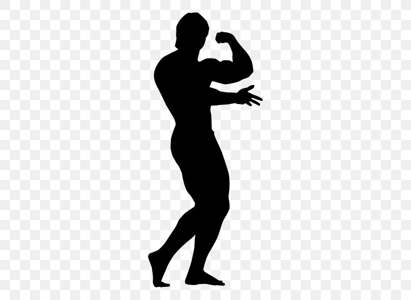 Bodybuilding Silhouette Physical Fitness, PNG, 600x600px, Bodybuilding, Arm, Black, Black And White, Exercise Download Free