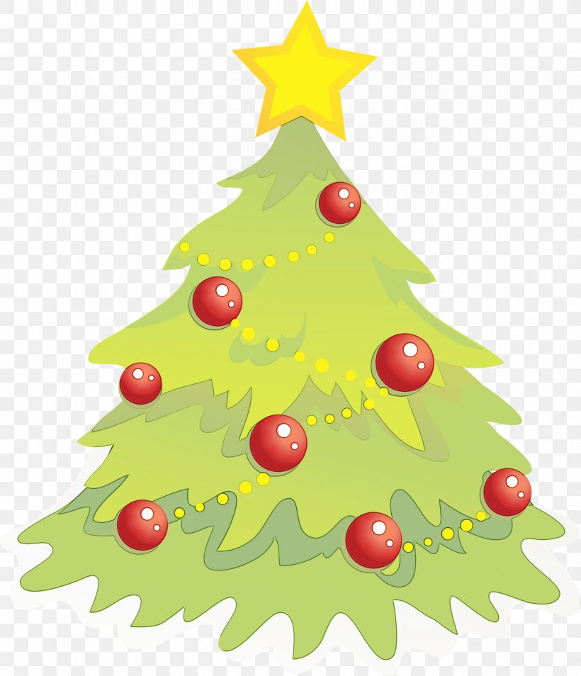 Christmas Tree, PNG, 2578x3000px, Watercolor, Christmas, Christmas Decoration, Christmas Ornament, Christmas Tree Download Free
