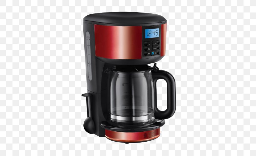 Coffeemaker Russell Hobbs Moka Pot Espresso Machines, PNG, 500x500px, Coffeemaker, Brewed Coffee, Coffee, Coffee Percolator, Drip Coffee Maker Download Free