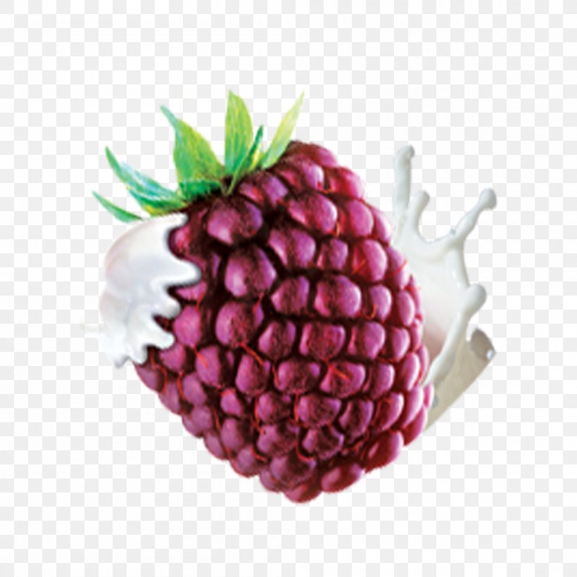 Milk Berry Pineapple Food, PNG, 1000x1000px, Milk, Accessory Fruit, Berry, Blackberry, Boysenberry Download Free
