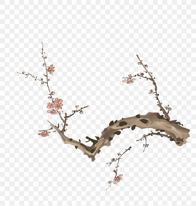 Plum Blossom Download, PNG, 2763x2906px, Plum Blossom, Ameixeira, Blossom, Branch, Cherry Blossom Download Free