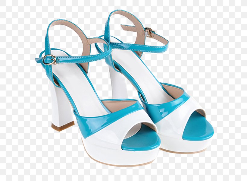 Sandal Shoe High-heeled Footwear, PNG, 618x600px, Sandal, Aqua, Azure, Basic Pump, Blue Download Free