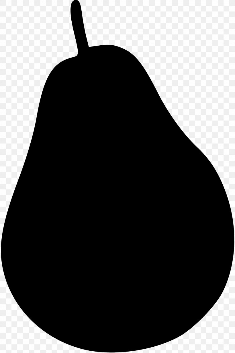 Black Worcester Pear Silhouette Clip Art, PNG, 1600x2400px, Pear, Black, Black And White, Black Worcester Pear, Fruit Download Free