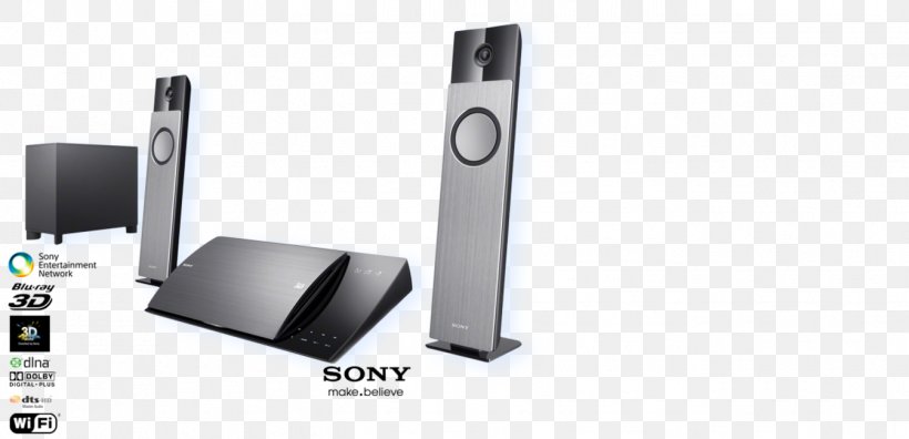 Blu-ray Disc Home Theater Systems Loudspeaker Sony Corporation DVD, PNG, 1345x650px, 51 Surround Sound, Bluray Disc, Cinema, Compact Disc, Divx Download Free