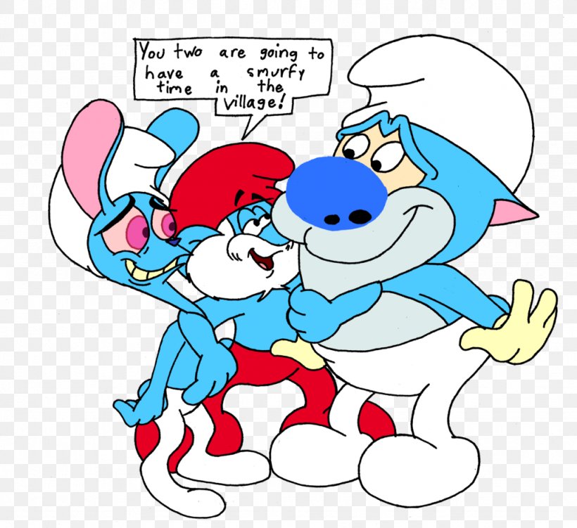 Papa Smurf Stimpson J. Cat DeviantArt Character Drawing, PNG, 1024x938px, Watercolor, Cartoon, Flower, Frame, Heart Download Free