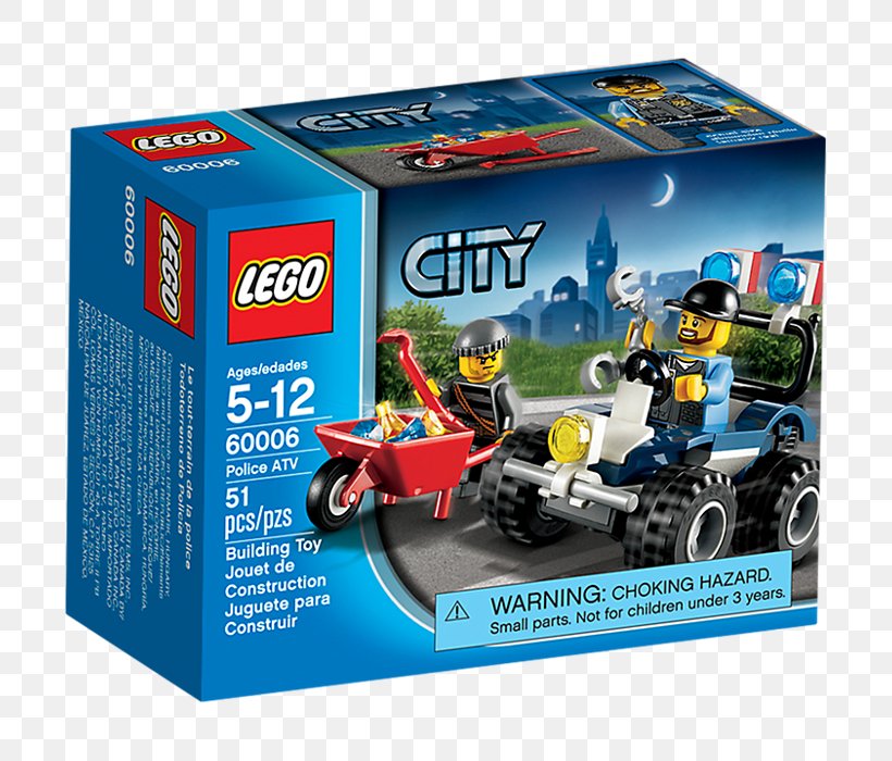 LEGO City Police ATV Play Set LEGO City 60006, PNG, 700x700px, Lego City, Amazoncom, Lego, Lego Canada, Lego Duplo Download Free