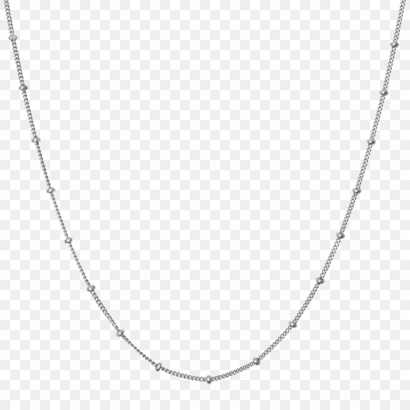 Necklace Jewellery Chain Sterling Silver, PNG, 1024x1024px, Necklace, Bead, Black And White, Body Jewelry, Chain Download Free