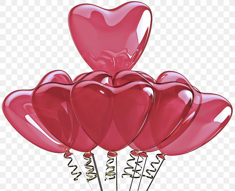 Pink Red Balloon Heart Heart, PNG, 2220x1804px, Pink, Balloon, Heart, Love, Red Download Free