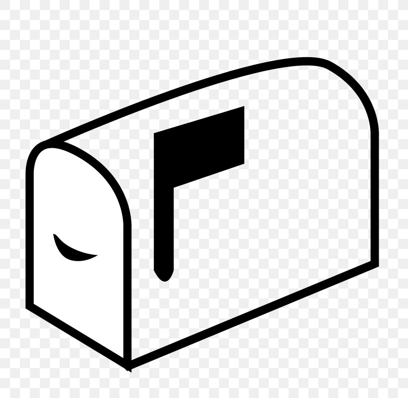 Letter Box Clip Art, PNG, 800x800px, Letter Box, Area, Black, Black And White, Email Download Free