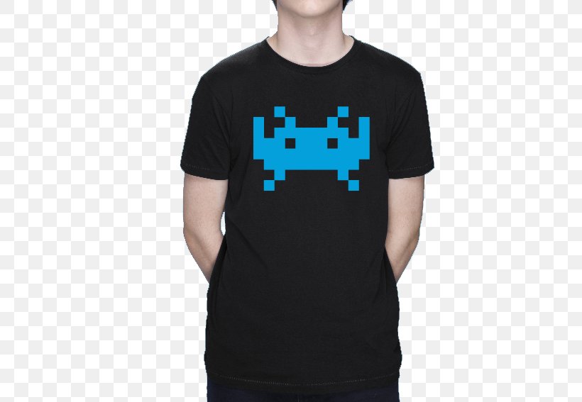 T-shirt Space Invaders Sleeve Top, PNG, 567x567px, Tshirt, Active Shirt, Adidas, Blouse, Blue Download Free