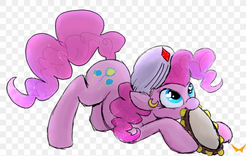 Pony Pinkie Pie Fluttershy Horse Drawing, PNG, 900x573px, Watercolor, Cartoon, Flower, Frame, Heart Download Free
